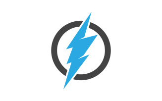 Lightning Power Logo Template vector icon illustration design v.6