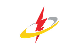 Lightning Power Logo Template vector icon illustration design v.7