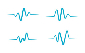 Medical Pulse heartbeat line icon Vector illustration v.2