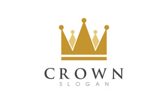 Princess Crown of king Logo Template vector icon v.12