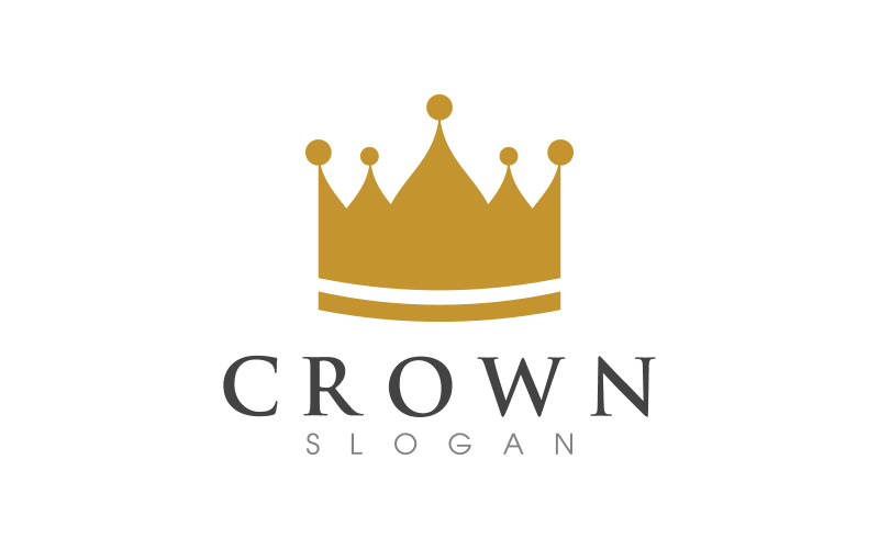 Princess Crown of king Logo Template vector icon v.14