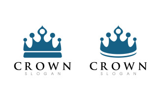 Princess Crown of king Logo Template vector icon v.2