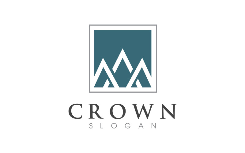 Princess Crown of king Logo Template vector icon v.9