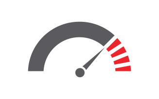 Race Sport Speedometer icon for auto logo illustration design v.3