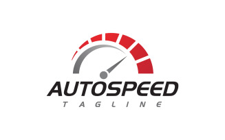 Race Sport Speedometer icon for auto logo illustration design v.7