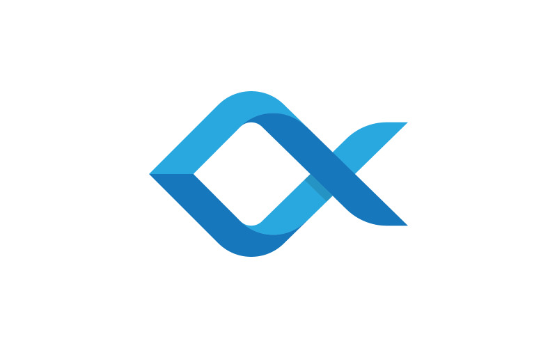 Fish icon illustration Logo design template v.3 Logo Template