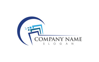 Business Finance icon Logo design illustration v.3