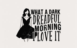 Gothic Morning PNG, Dark Romance Book Lover, Dreadful Gift, Spicy Bookish Art, Morally Grey Decor,