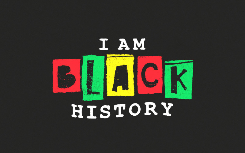 I Am Black History png, Black History Month png, African American png, Black Woman png, Equality Illustration