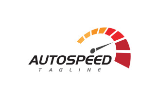 Race Sport Speedometer icon for auto logo illustration design v.6