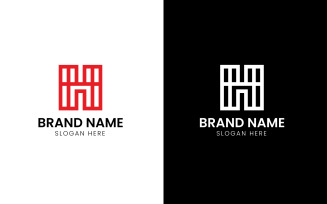 Letter H building logo-788