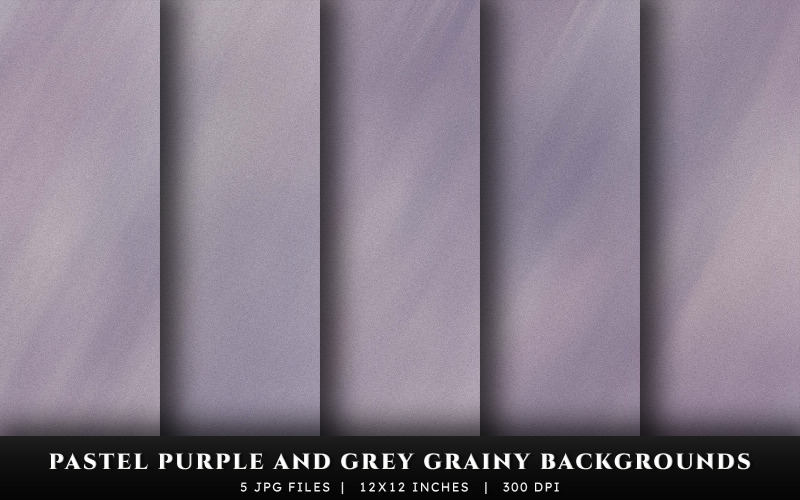 Pastel Purple and Grey Grainy Texture Backgrounds