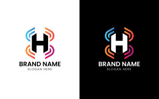 Letter H abstract company logo-799