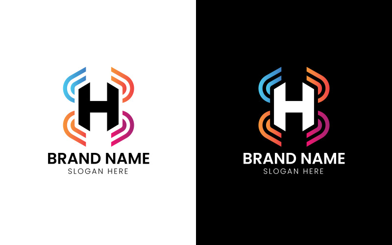 Letter H abstract company logo-799 Logo Template