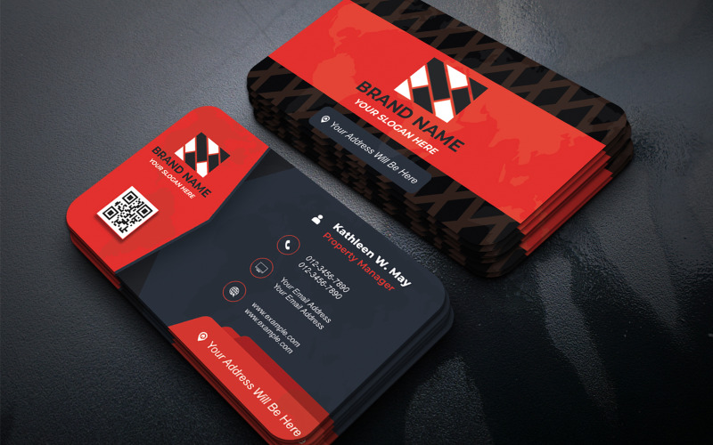 Stylish Business Card For The Modern Executive Visiting Cards - Professional Business Cards - 820 Corporate Identity