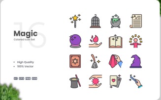 16 Magic Icon Color Collection