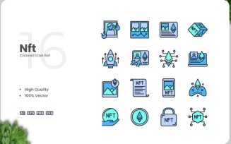 16 Nft Icon Color Collection