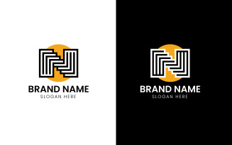 Letter N sunset company logo-805