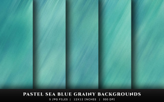 Pastel Sea Blue Grainy Texture Backgrounds