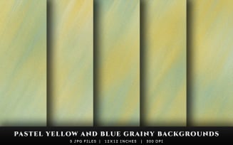 Pastel Yellow and Blue Grainy Texture Backgrounds