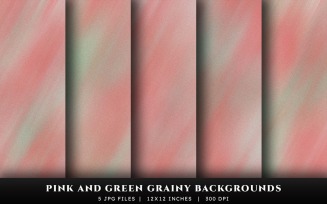 Pink and Green Grainy Texture Backgrounds