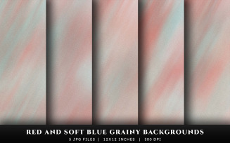 Red and Soft Blue Grainy Texture Backgrounds