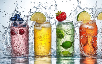 Refreshing Fruit Drinks design