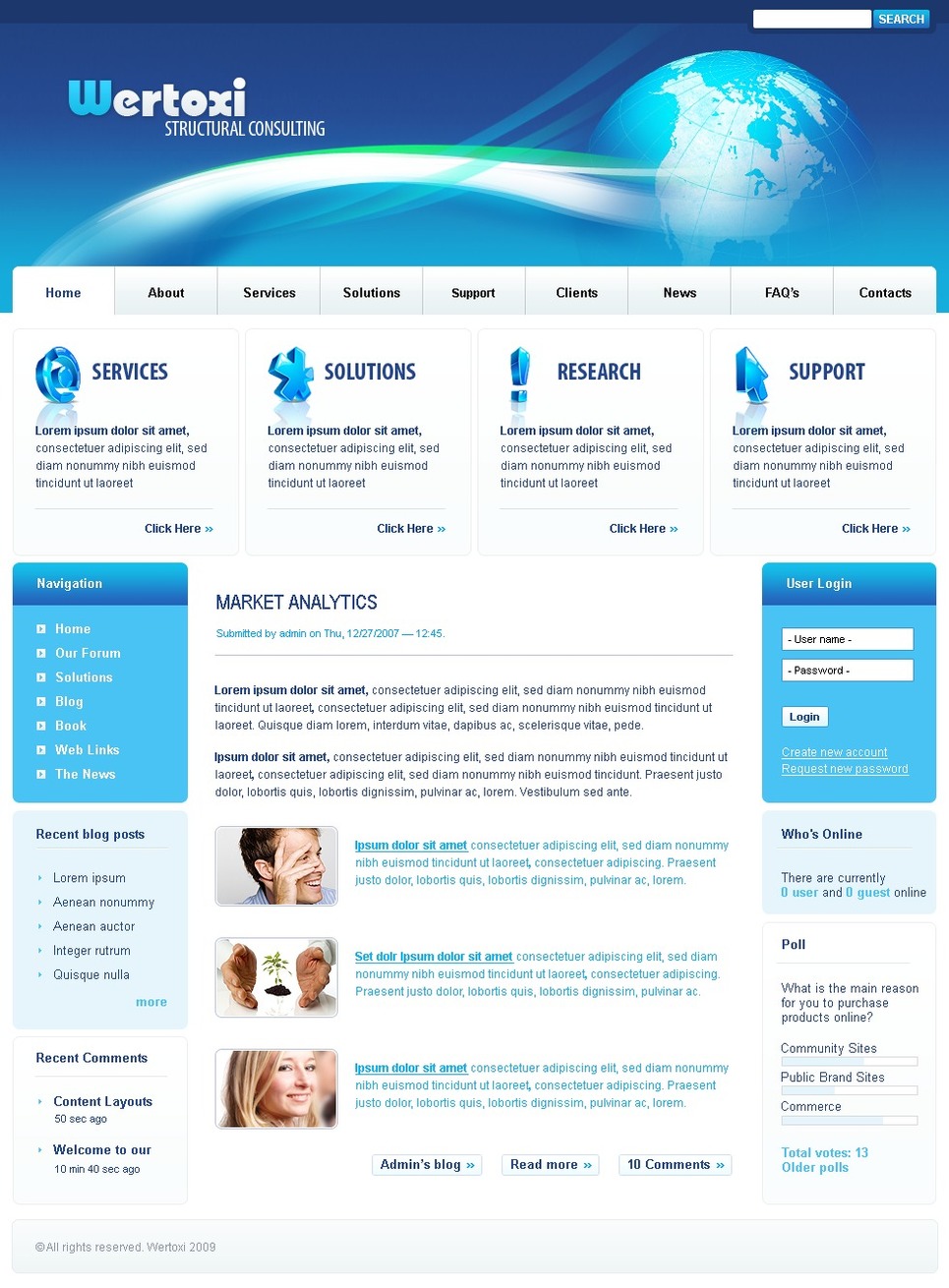 Consulting PSD Template New Screenshots BIG