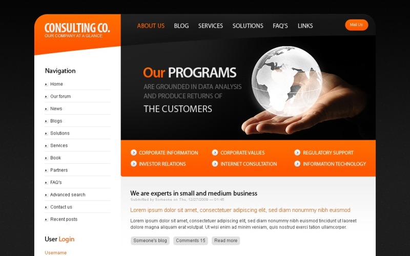 Consulting PSD Template