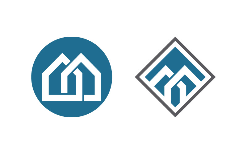 Building Property and Construction Logo design template v.1 Logo Template