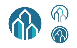 Building Property and Construction Logo design template v.5