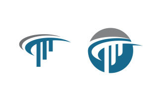 Business investment Finance icon Logo design v.2