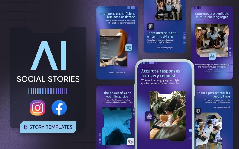 AI Social Media Story Templates