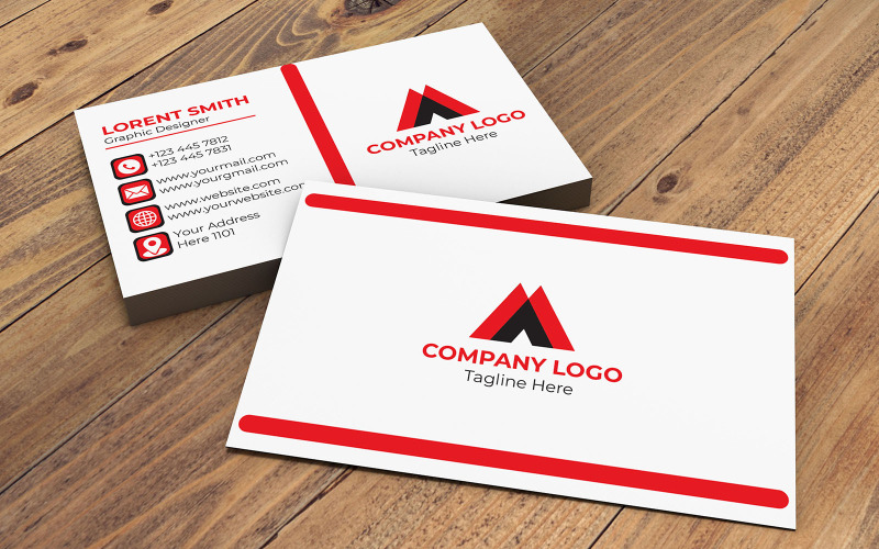 High-Quality and Customizable Business Card Visiting Card Corporate Identity