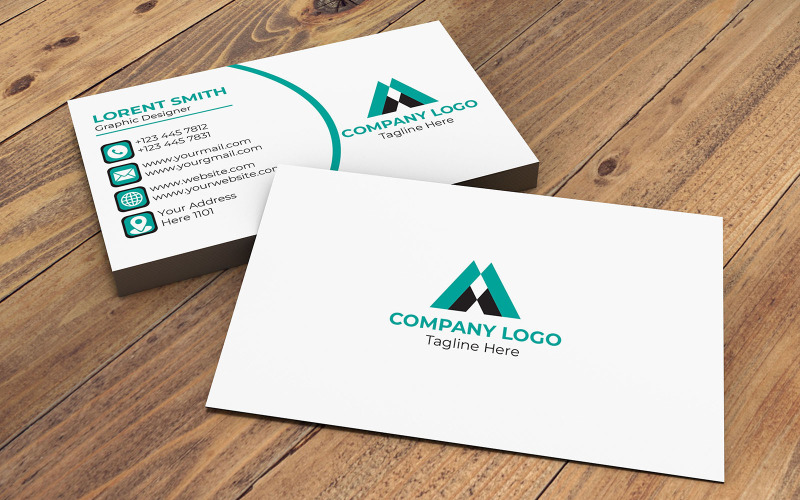 High-Quality, Customizable Business Card Visiting Card Corporate Identity