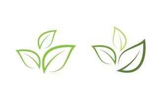 Leaf ecology Nature Healthy vegan concept element v.2
