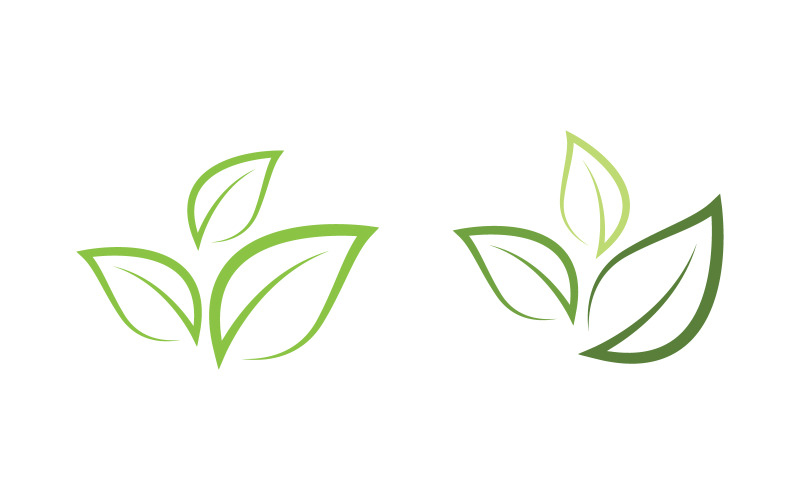 Leaf ecology Nature Healthy vegan concept element v.2 Logo Template