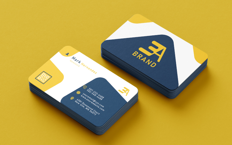 Premium Corporate Business Card – Sleek & Professional Branding Solution Corporate Identity