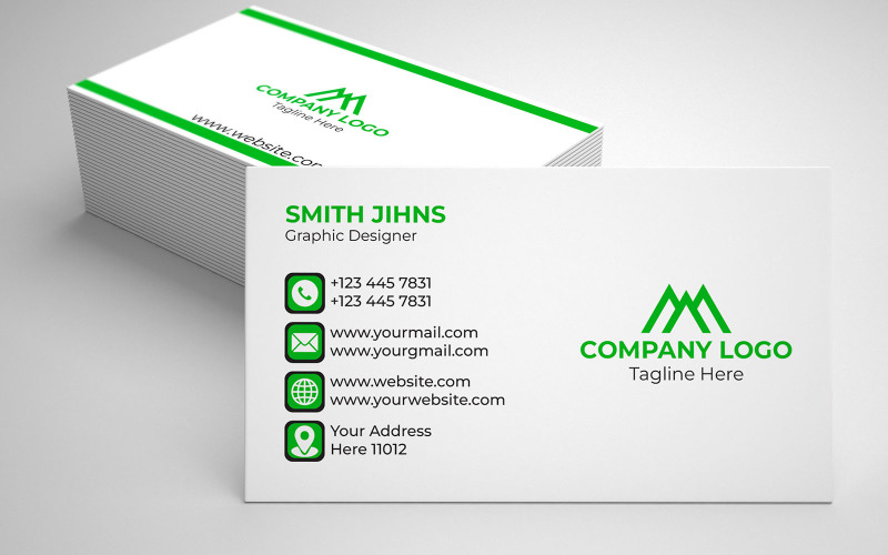 Visiting Card - Minimalist Business Card Corporate Identity