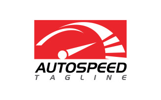 Auto Speedometer vector illustration icon Logo design v.1