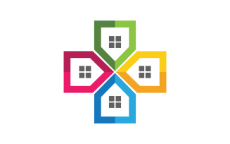 Building Property Key icon vector illustration design template v.18