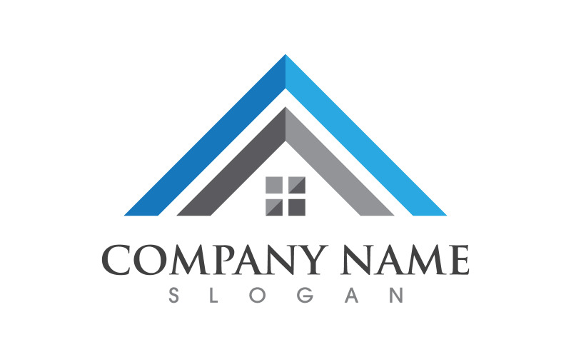 Building Property Key icon vector illustration design template v.6 Logo Template