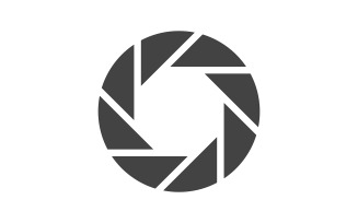 Camera Lens focus icon vector illustration design template v.10