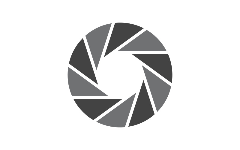 Camera Lens focus icon vector illustration design template v.1 Logo Template