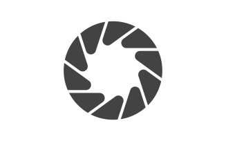 Camera Lens focus icon vector illustration design template v.6