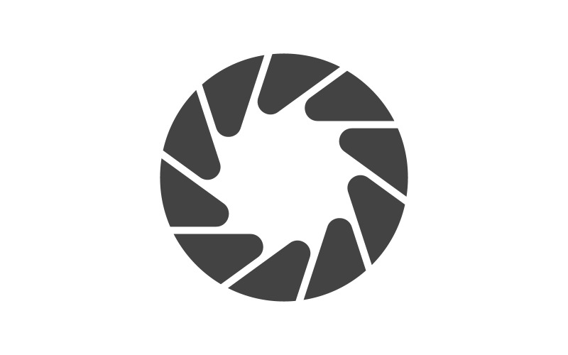 Camera Lens focus icon vector illustration design template v.6 Logo Template