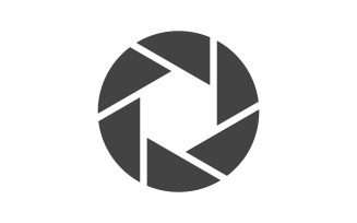 Camera Lens focus icon vector illustration design template v.9