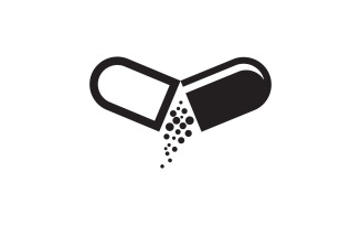 Medical Drug Vector icon Illustration design template v.5