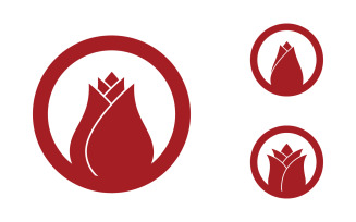 Rose Beauty Logo Template vector icon illustration v.1