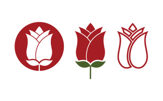 Rose Beauty Logo Template vector icon illustration v.5